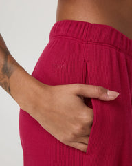 Waffle Wideleg Pant