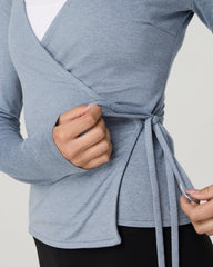 Long Sleeve Halo Wrap Top