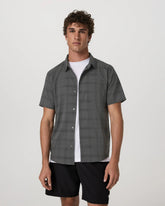 Short Sleeve Plaid Button Down Shirt