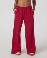 Waffle Wideleg Pant