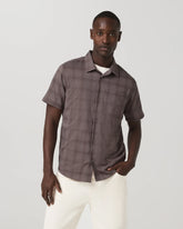 Short Sleeve Plaid Button Down Shirt