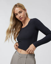 Long Sleeve Pose Scoop Tee