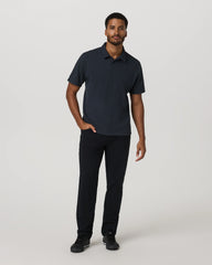 Short Sleeve Lightweight Tech Waffle Polo - Relaxed Fit