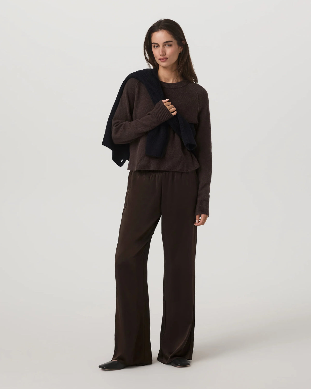 Nova Satin Wideleg Pant