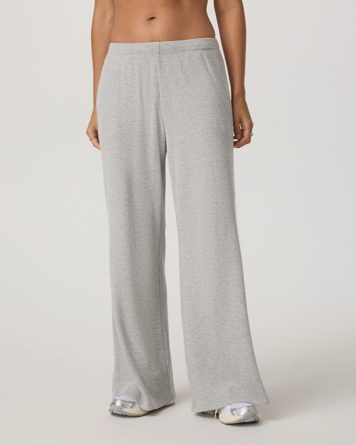 Waffle Wideleg Pant