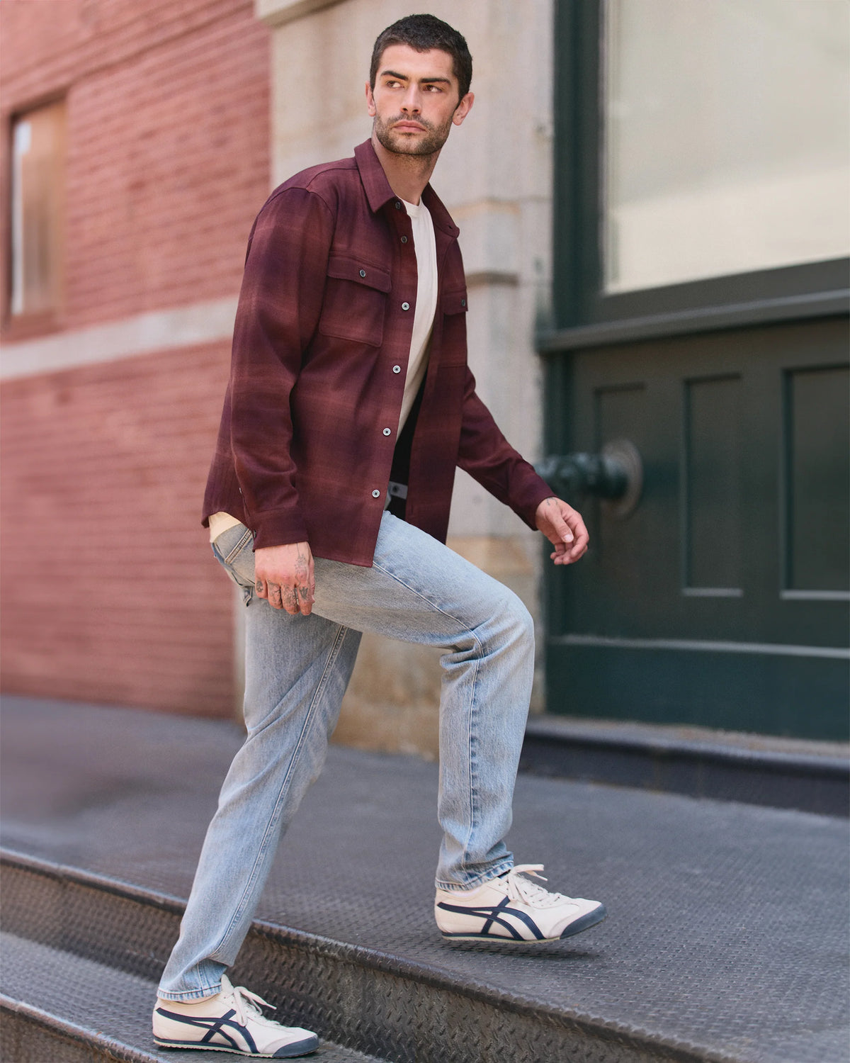 Long Sleeve Flannel Button Down Shirt