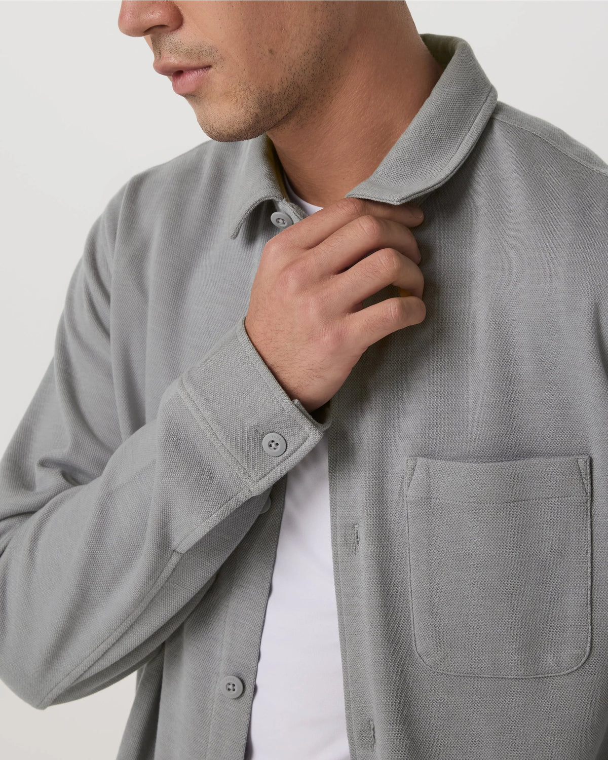 Long Sleeve Jeffreys Button Down Overshirt