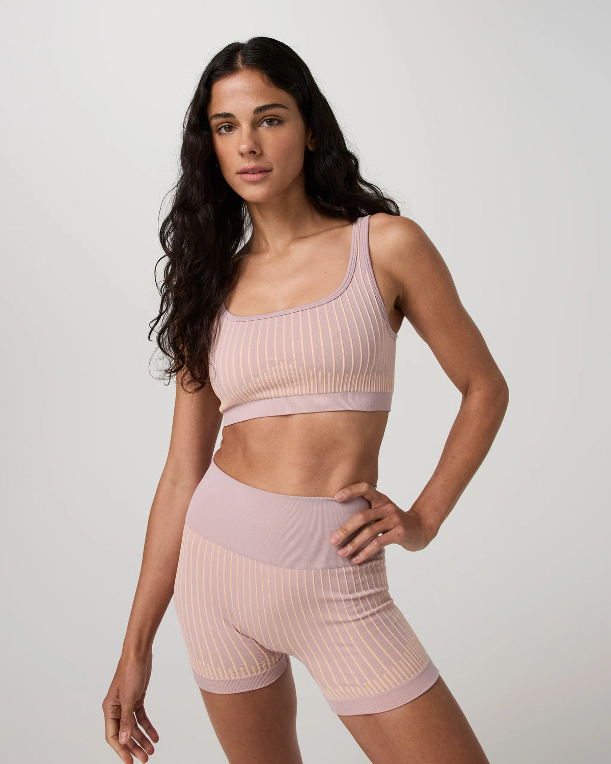 Bi-Color Seamless Longline Bra