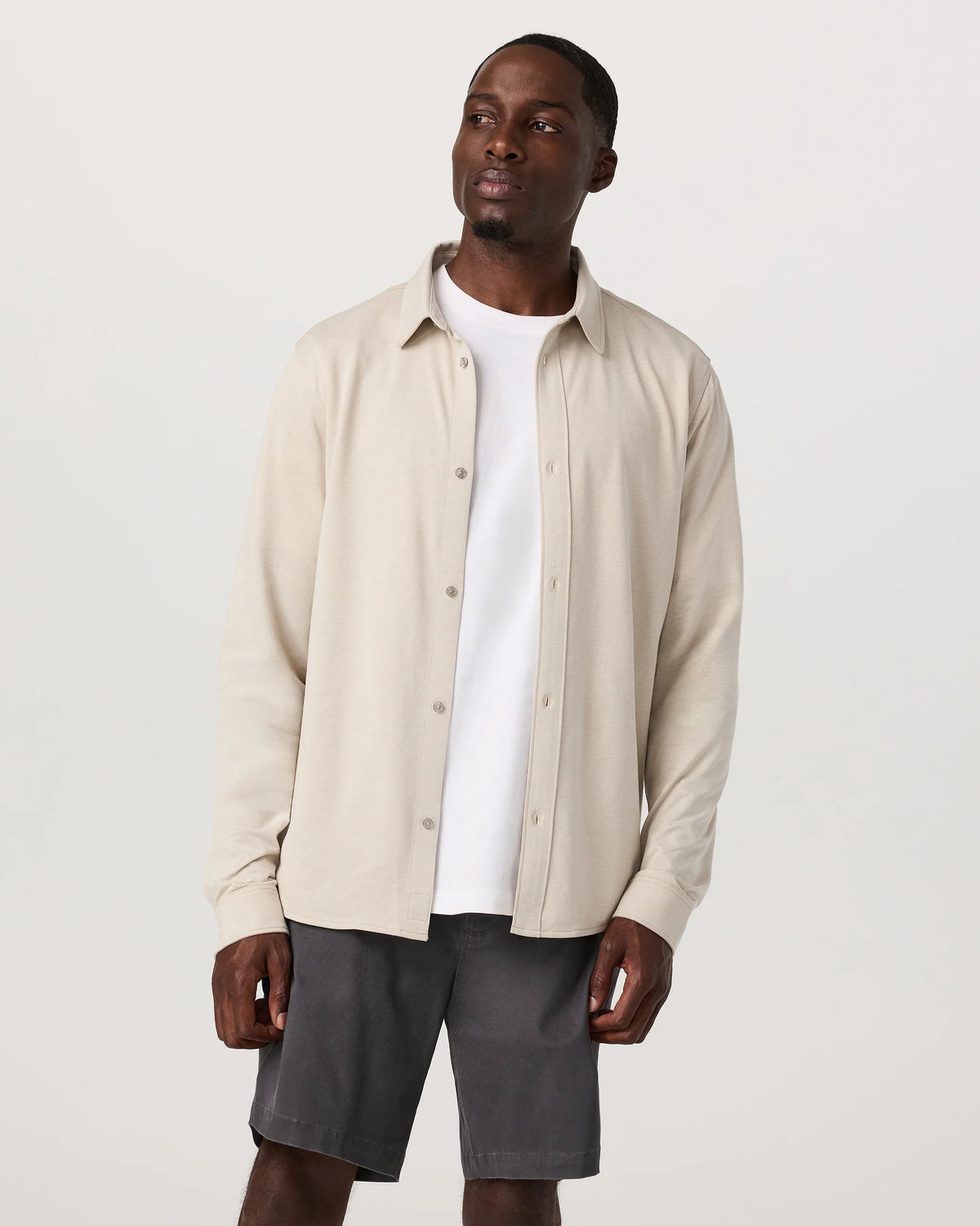 Long Sleeve Knit Oxford Button Down - Classic Fit