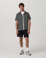 Short Sleeve Plaid Button Down Shirt
