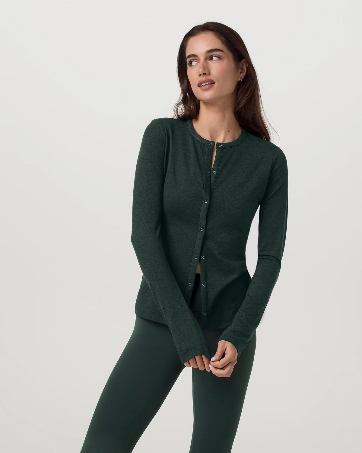 Long Sleeve Halo Snap Cardigan